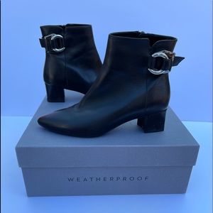 Aquatalia leather weatherproof fashion booties